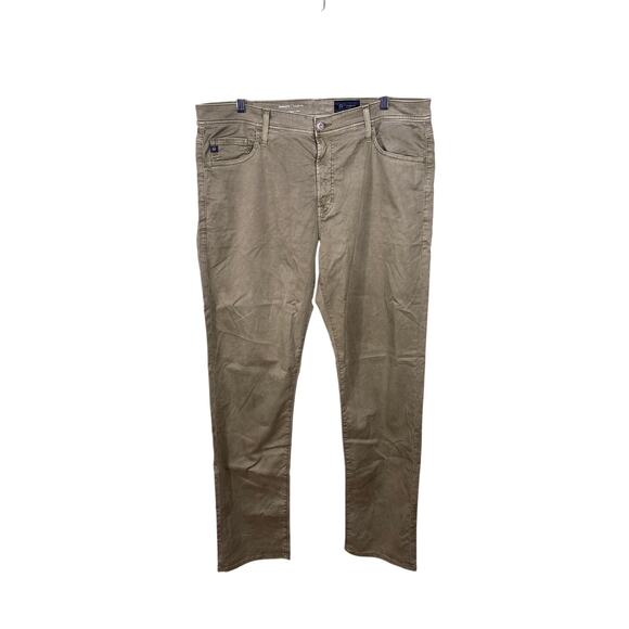 Adriano Goldschmied Graduate Pants Men's 38x34 Olive Green Tailored Leg Stretch - Picture 1 of 13